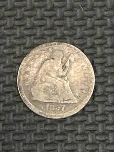 lot 67 image: 1857 Seated Liberty Quarter