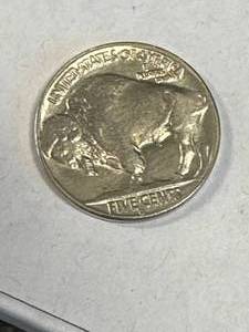 lot 71 image: Unique Buffalo Nickel Hobo Coin