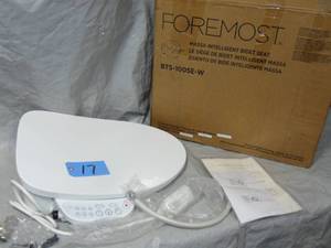 lot 17 image: Foremost BTS-1005E Elongated Soft Close Bidet Seat - White