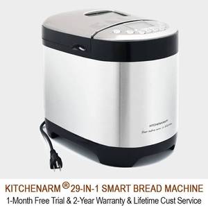 lot 57 image: KITCHENARM 29-in-1 SMART Bread Machine with Gluten Free Setting 2LB 1.5LB 1LB Bread Maker Machine with Homemade Cycle - Stainless Steel Breadmaker with Recipes Whole Wheat Bread Making Machine