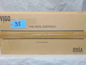 lot 35 image: VIGO Edison Single  Sprayer Kitchen Faucet Graphite Black New