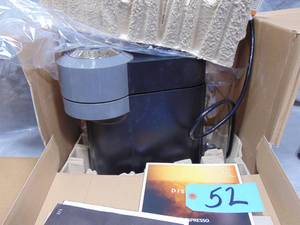 lot 52 image: Nespresso Vertuo Next Coffee and Espresso Machine by DeLonghi, Dark Grey