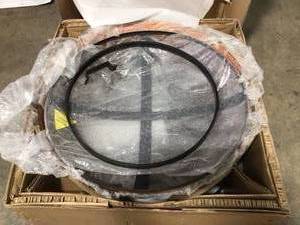Hampton Bay  34 in. Whitlock Cast Iron Fire Pit, Customer return, Review all pictures
