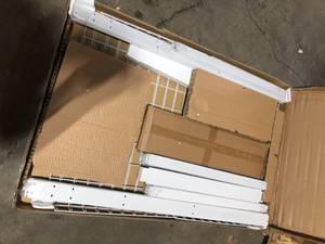 lot 19 image: Adjustable Ceiling Rack-White, Customer return, Review all pictures