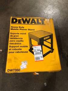 lot 26 image: DEWALT  Mobile Thickness Planer Stand, Open Box, Review all pictures