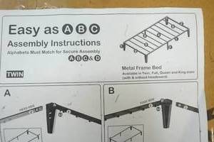 First Home twin bed frame