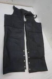 motorcycle chaps, genuine leather