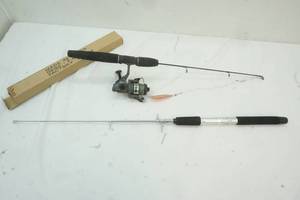 collapsible fishing rod and south bend infinity long cast spool