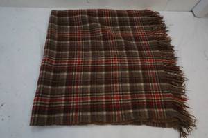 vintage brown wool blanket