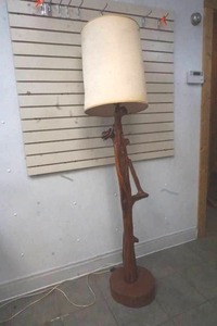 floor lamp with tree branch base