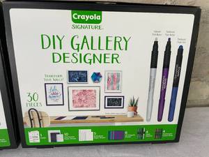 Lot of 2 Crayola Signature 30 Piece DIY Gallery Art Sets.