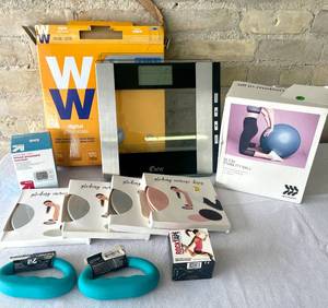 Weight Watchers Scale, Blood Pressure Monitor and Exercise Equipment