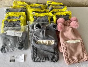 Lot of Winter Face Covering Winter Hats-Fits Youth and Adults