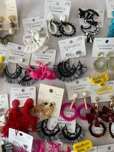 MEGA Lot of Womens Earrings.&nbsp Over 70 Pair