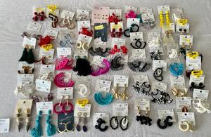 MEGA Lot of Womens Earrings.&nbsp Over 50 Pair