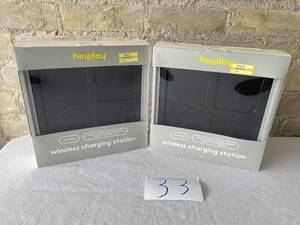 Lot of 2 Wireless Charging Stations-Works on iPhone, iPad and Airpods