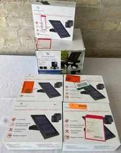 Lot of 5 Blink ST Solar panels and Flood Light