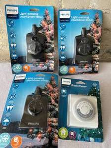 Lot of Philips Indoor and Outdoor Timers.&nbsp
