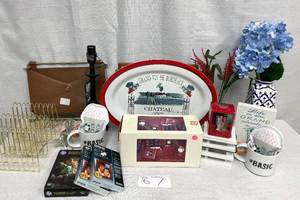 Lot of Home Decor, Serving Platter, Jewelry Box and More