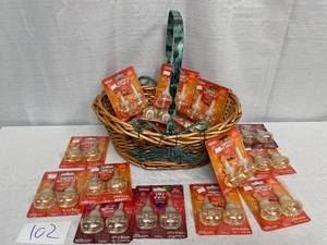 Lot of Glade Plug-Ins Pumpkin and Apple Scented Air Freshener Refills and Basket