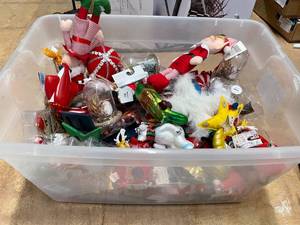 Tote Full of New Christmas Tree Ornaments&nbsp