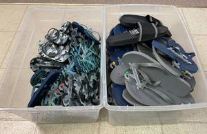 Lot of Youth and Adult Flip Flop Sandals&nbsp