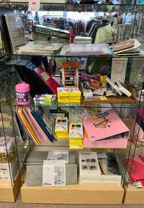 Shelf Full of School Supplies