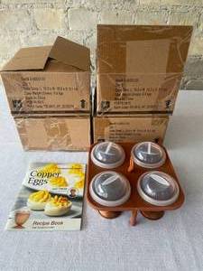Lot of 5 Copper Chef Egg Cookers