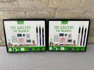Lot of 2 Crayola Signature 30 Piece DIY Gallery Art Sets.