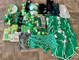 HUGE Lot of Adult St Patricks Day Clothing and Accessories