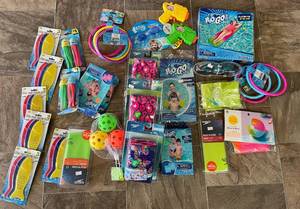 Lot of Pool Toys and Accessories