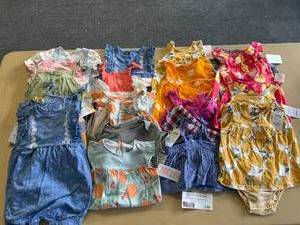 Lot of 6-9 Month Girls Summer Clothes and Outfits