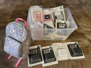 Lot of School Locker Supplies, Markets, Magnet Baskets, and Backpack