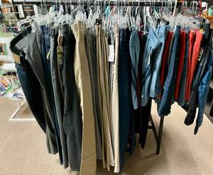 HUGE Lot of Mens Clothing Pants, Jeans and Shorts-Various Sizes.