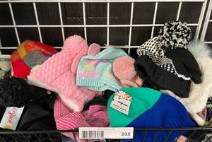 Lot of Childrens Winter Hats and Gloves