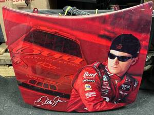 lot 5 image: Dale Earnhardt Jr. Metal Hood 29 Inch Long