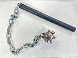 lot 12 image: Custom Made Steel Mace