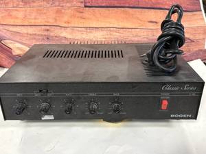lot 17 image: Bogen C-100 Public Address Mixer Amplifier (these sell for over $500 new)