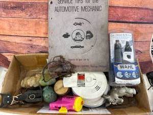 lot 32 image: Box of Misc. including Metal Trap
