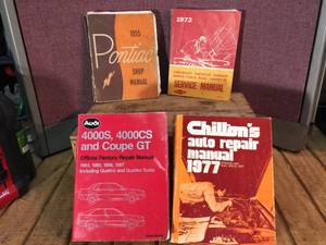 Vintage Pontiac - Chevrolet - Audi Service Manuals