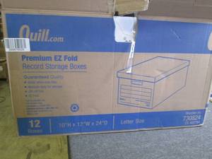 lot 5 image: case of 12 premium ez fold record s...