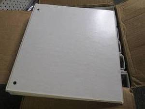 lot 19 image: 12 white 3-ring binders ...