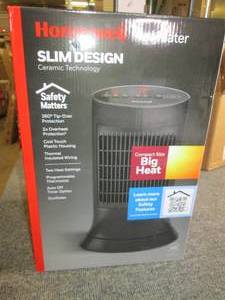 lot 21 image: honeywell slim design heater open b...