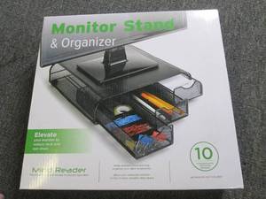lot 22 image: monitor stand and organizer...