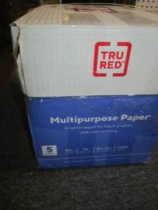 lot 23 image: 20 lbs of tru red multipurpose pape...