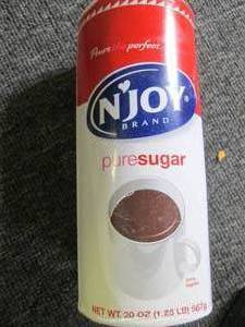 lot 24 image: case of 2020oz njoy pure sugar can...