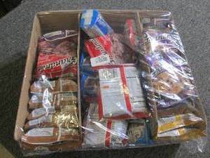 lot 37 image: box of various cookies best by date...