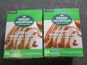 lot 49 image: 2 packages of green mountain carame...