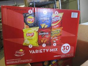 lot 55 image: 2-30 packs of frito lay variety pack...