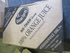 lot 63 image: case of ocean spray 48-4 fl oz cups...